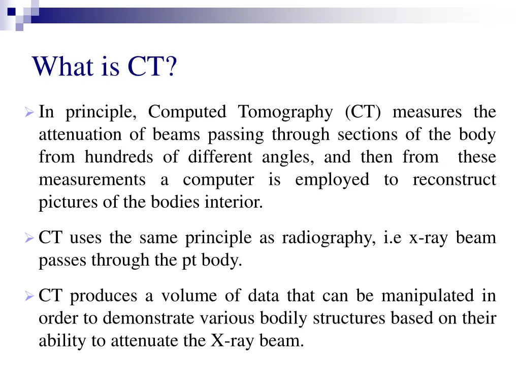 what is ct