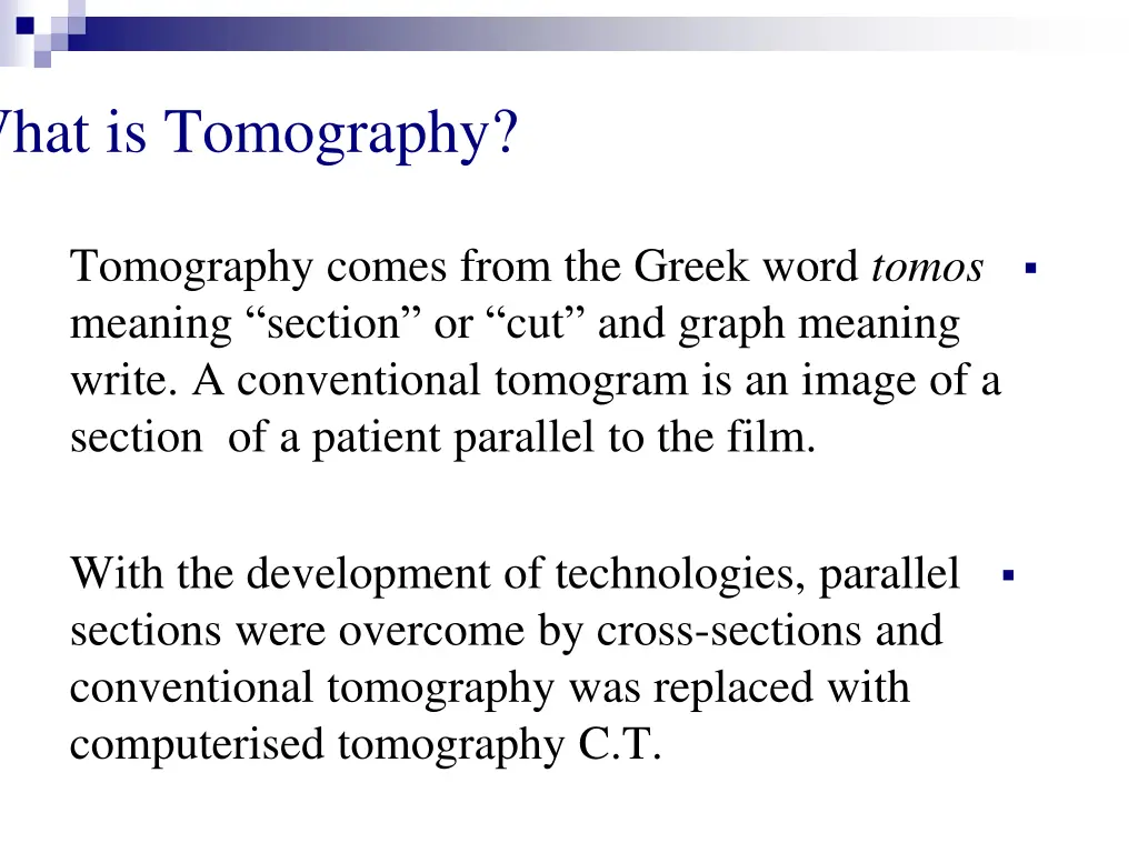 what is tomography