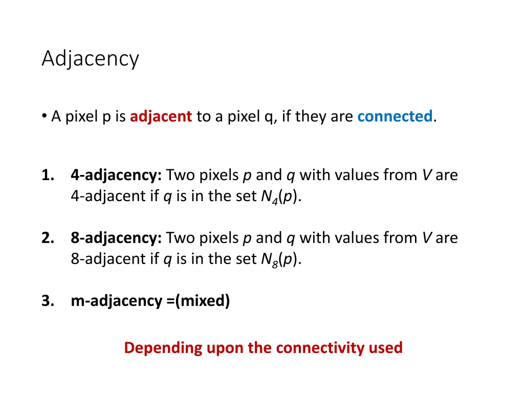 adjacency