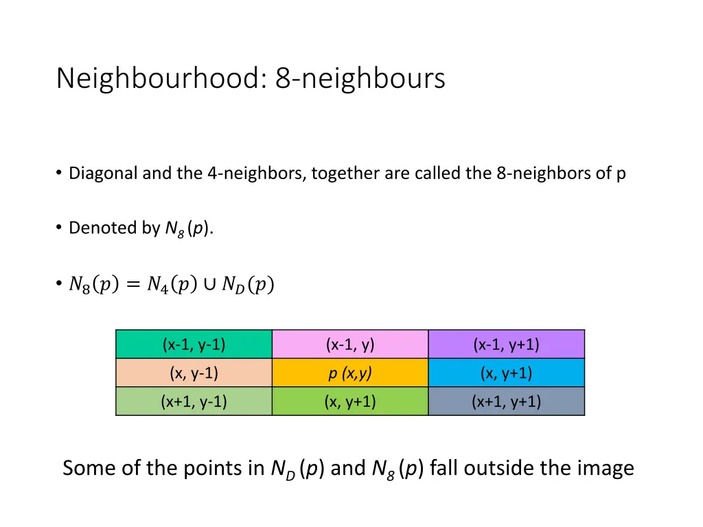 neighbourhood 8 neighbours