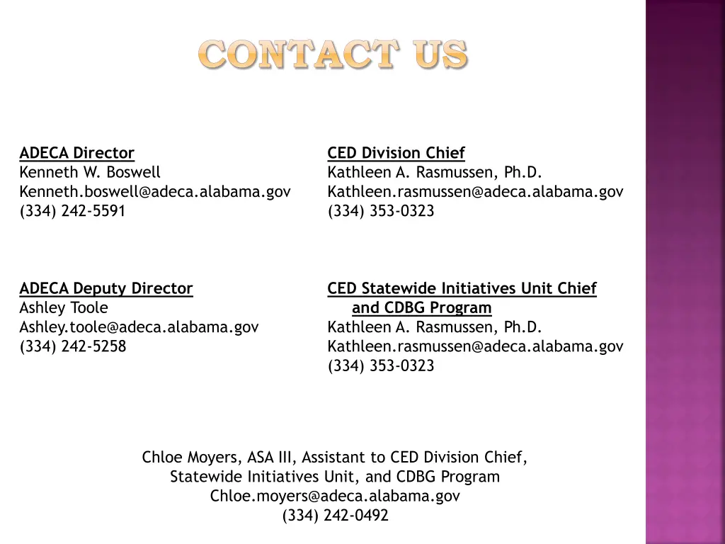 contact us