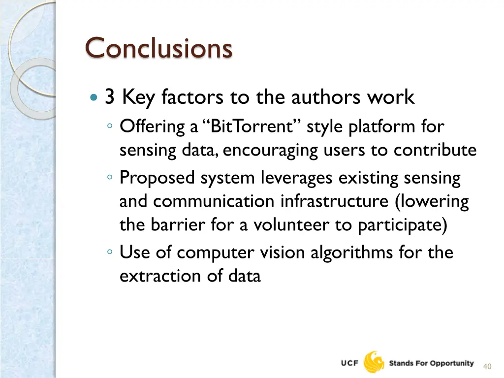conclusions