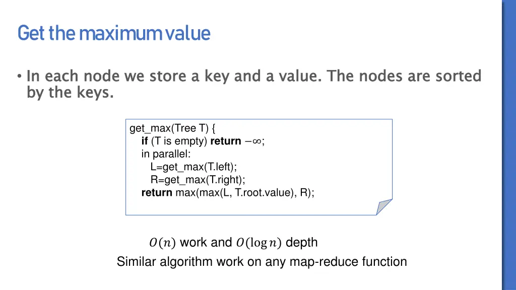 get the maximum value