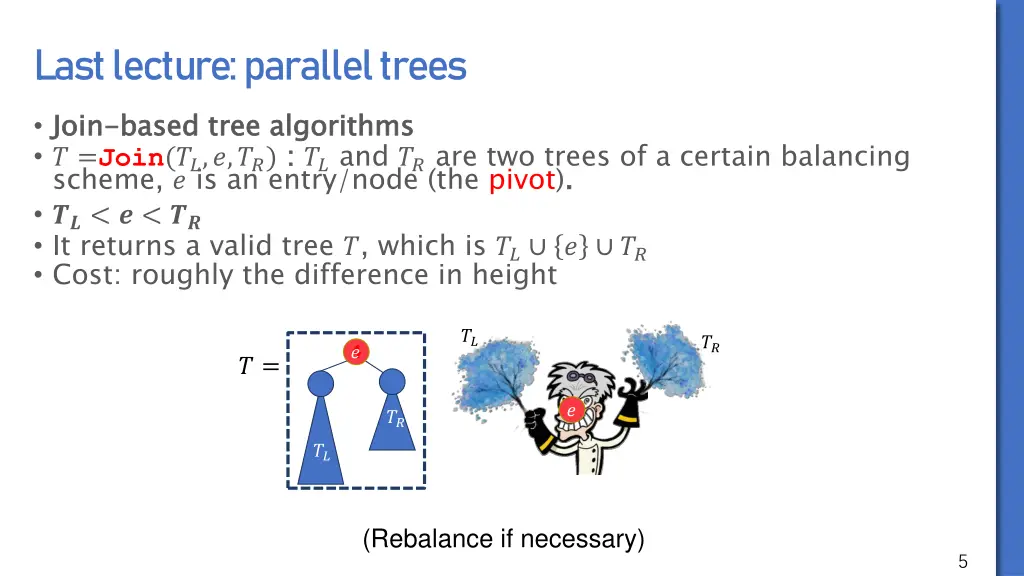 last lecture parallel trees
