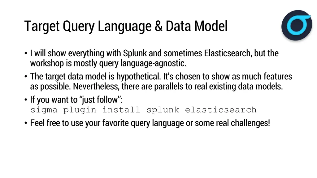 target query language data model