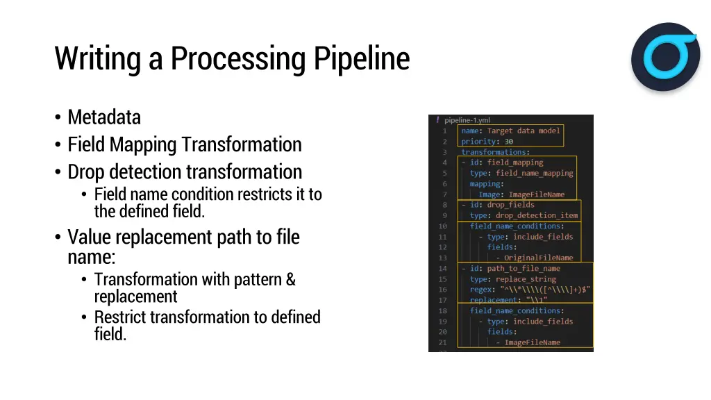 writing a processing pipeline