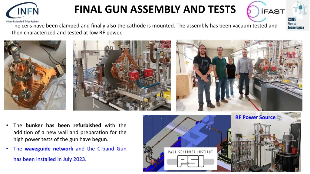 final gun assembly and tests