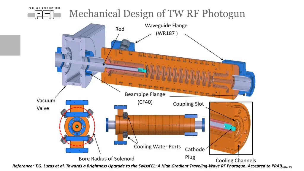 mechanical design of tw rf photogun