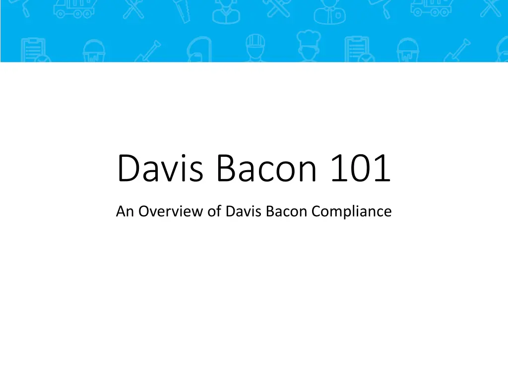 davis bacon 101