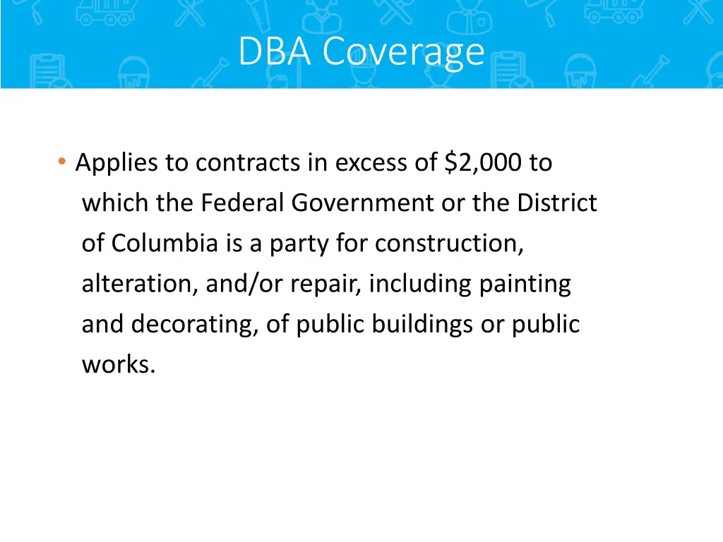 dba coverage