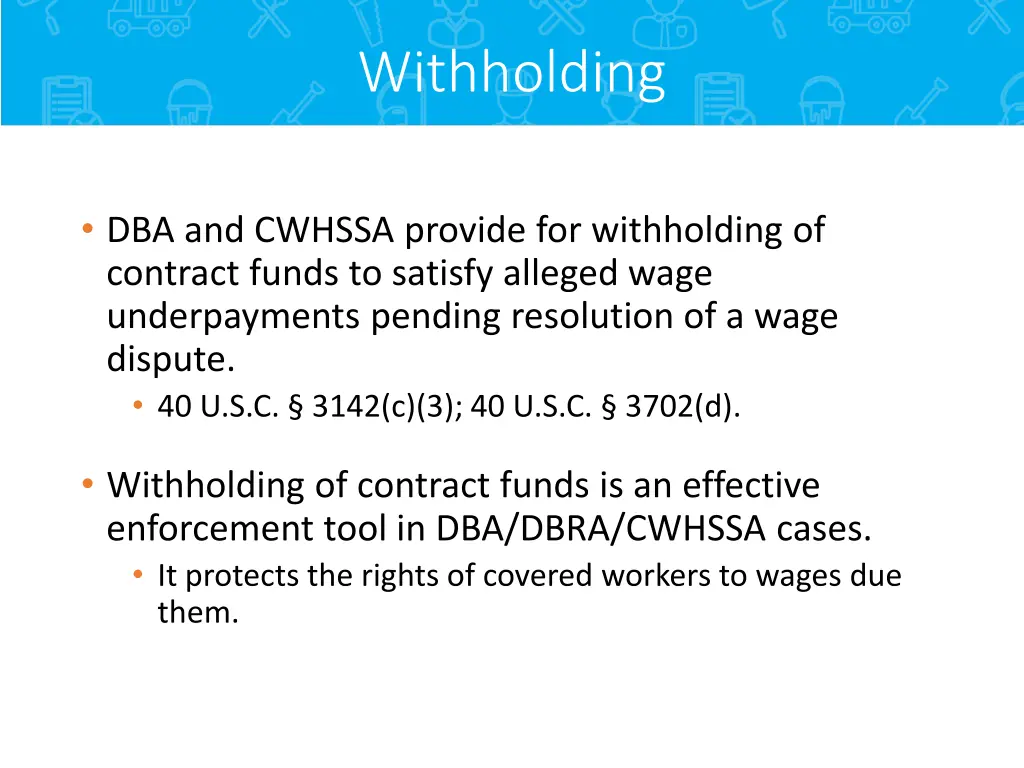 withholding