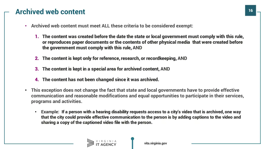 archived web content