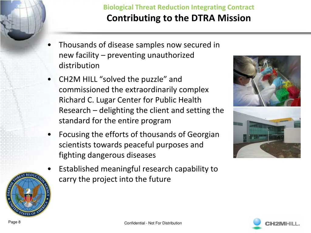biological threat reduction integrating contract 7