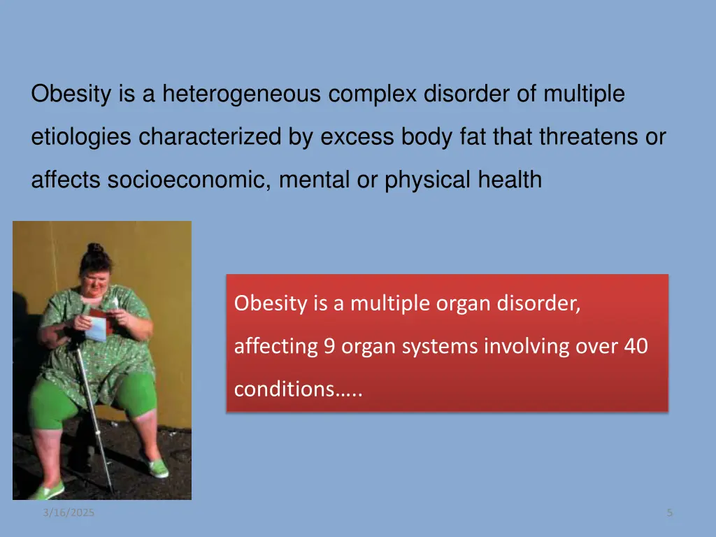 obesity is a heterogeneous complex disorder