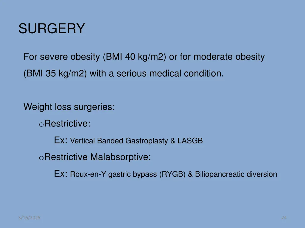 surgery
