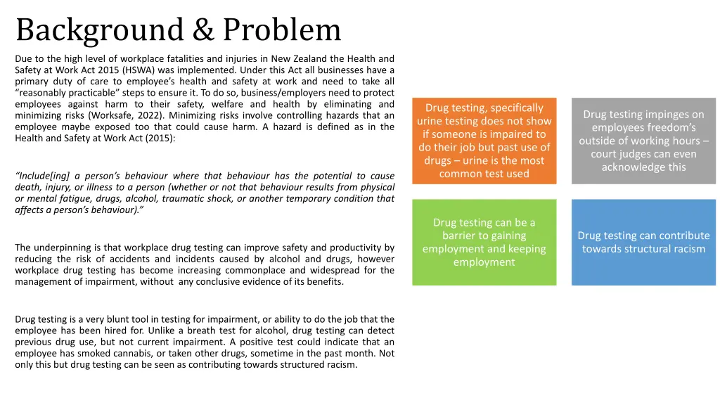 background problem