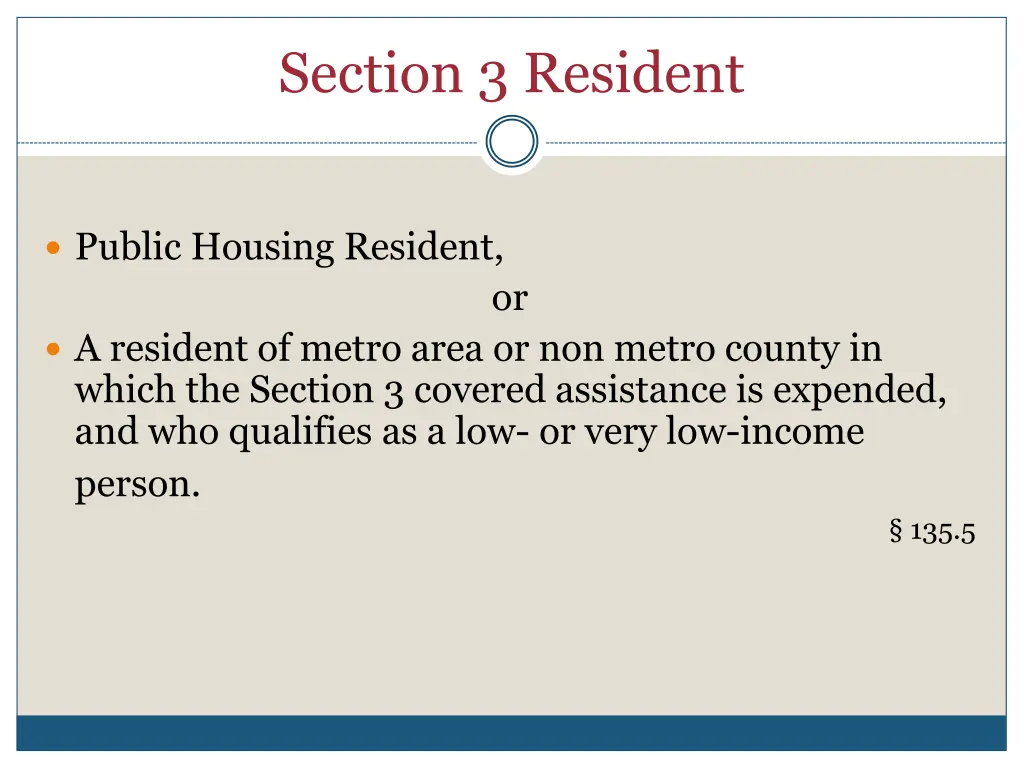 section 3 resident