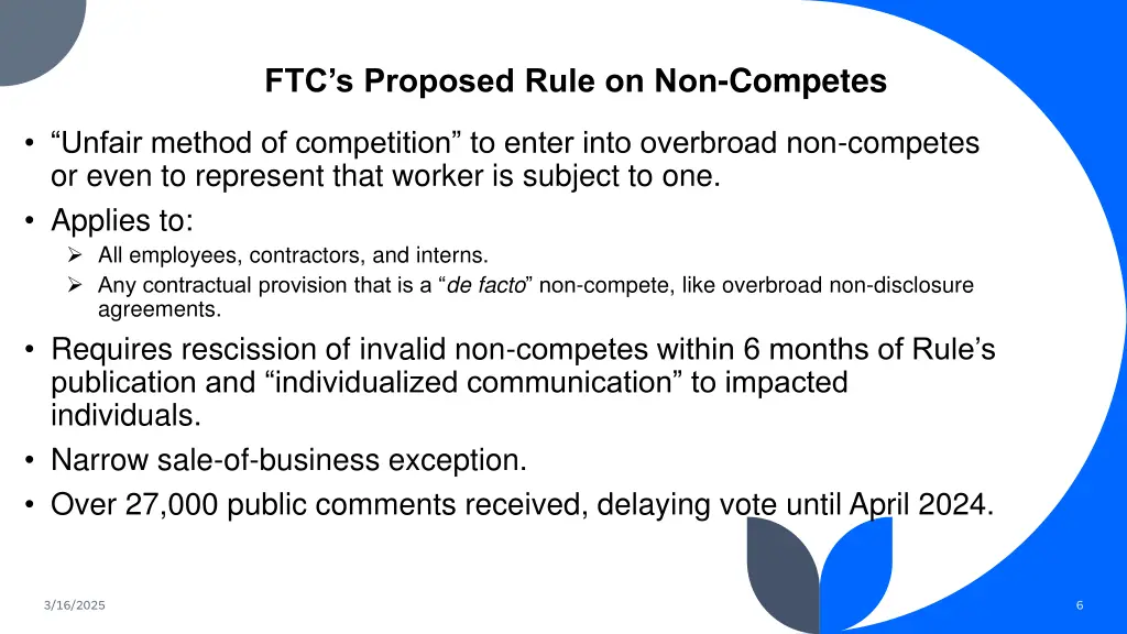 ftc s proposed rule on non competes
