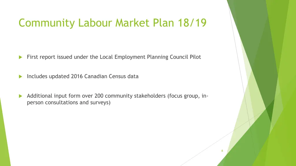 community labour market plan 18 19