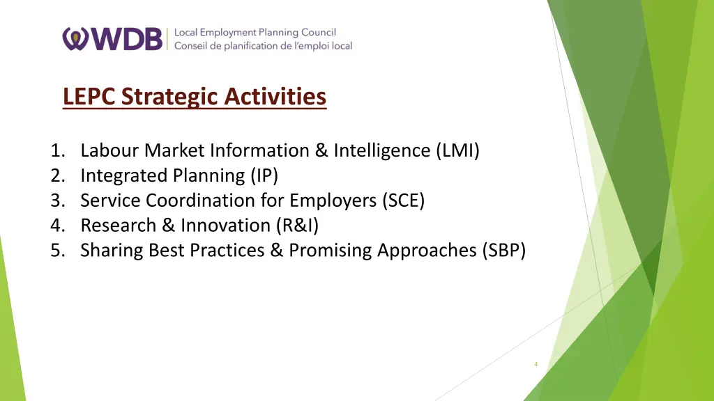 lepc strategic activities