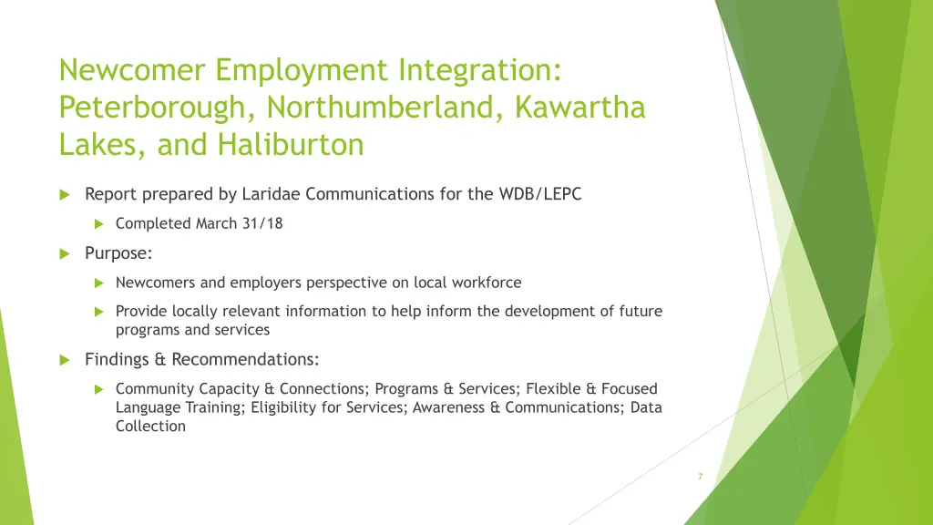 newcomer employment integration peterborough