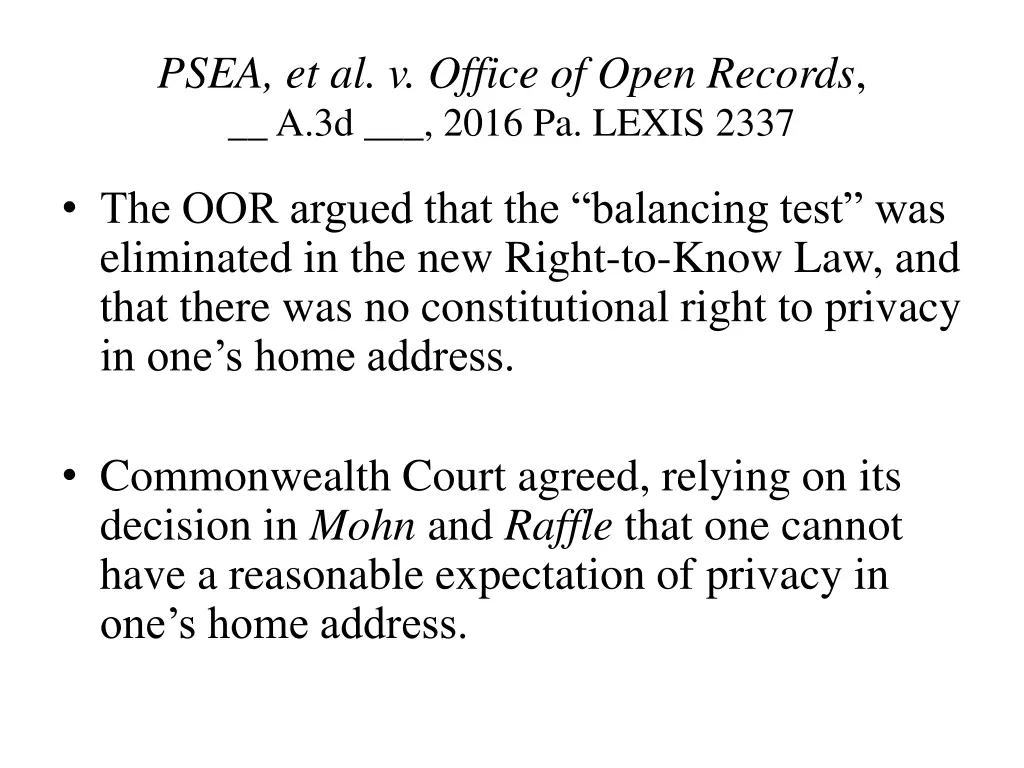 psea et al v office of open records a 3d 2016 1
