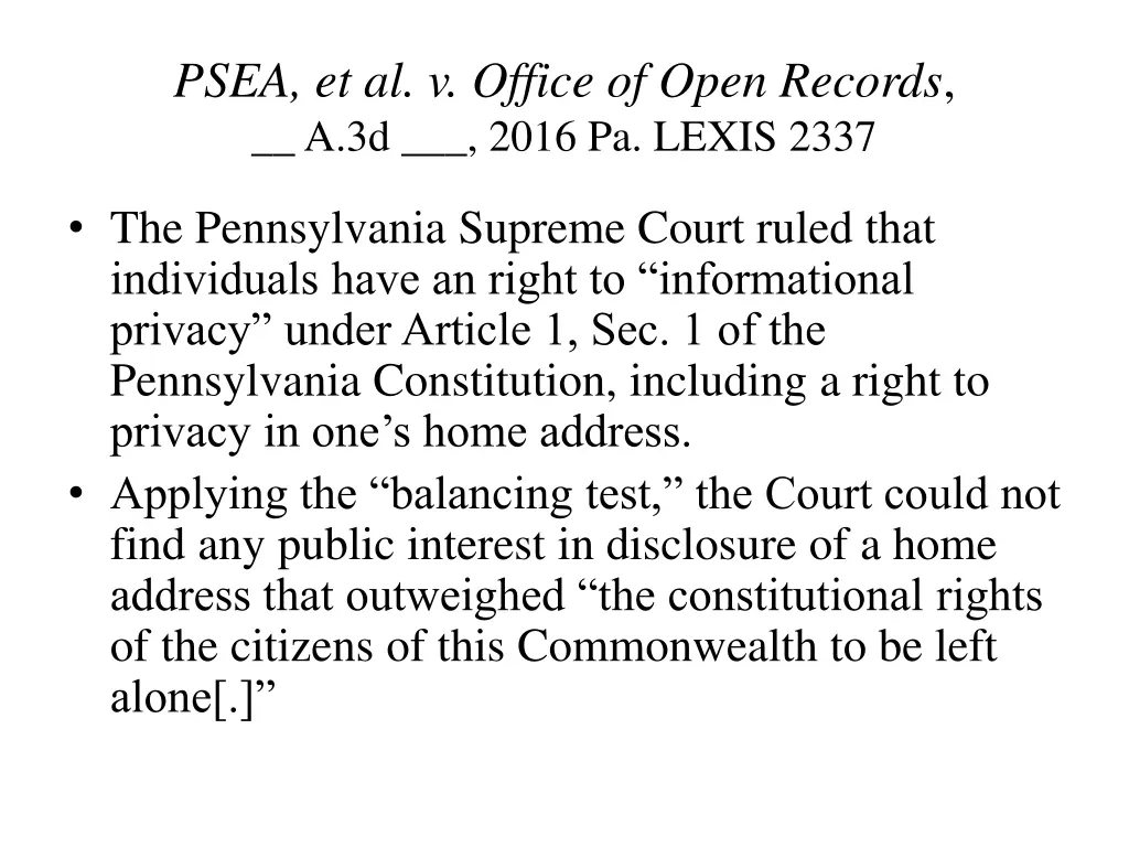 psea et al v office of open records a 3d 2016 2