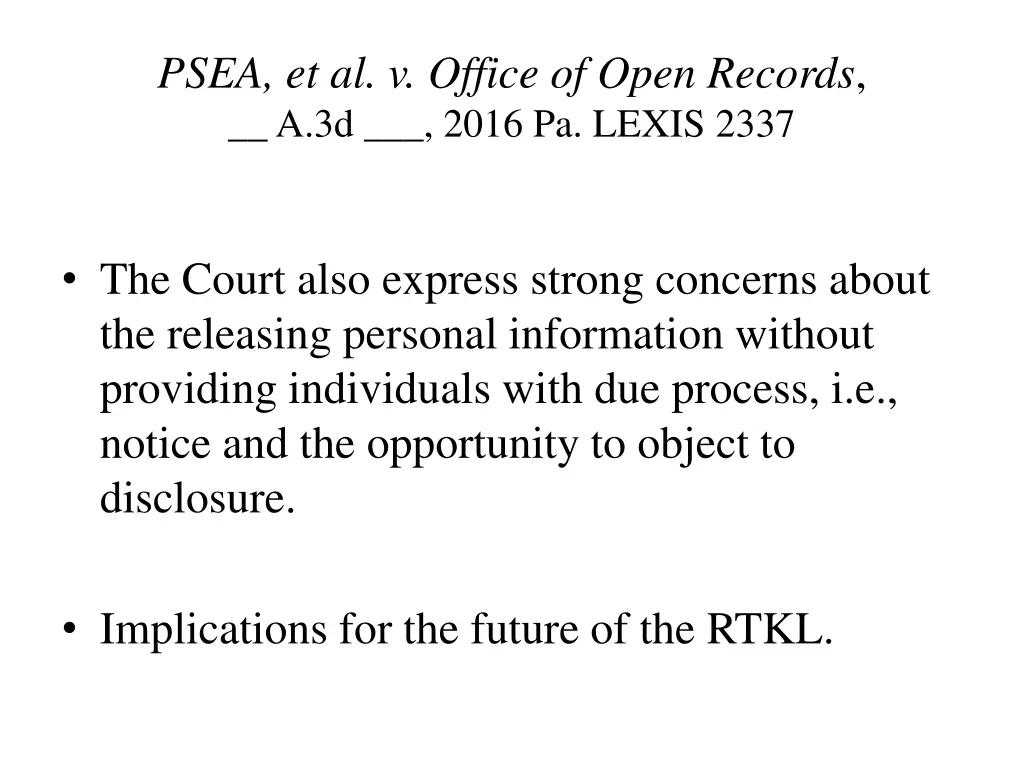 psea et al v office of open records a 3d 2016 3