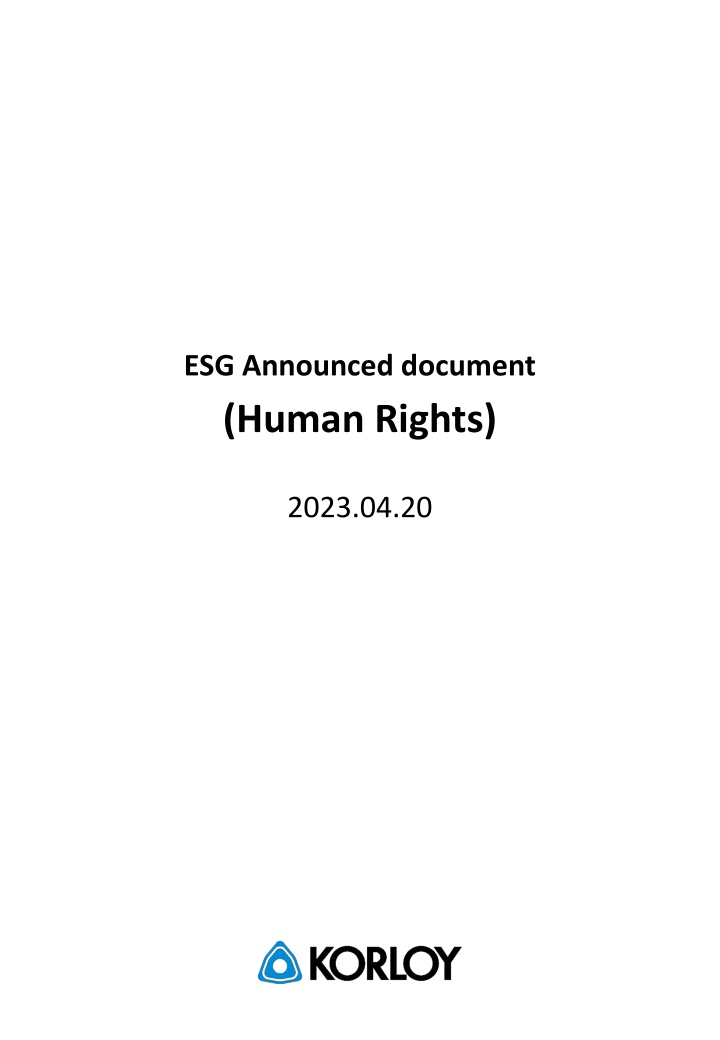 esg announced document human rights