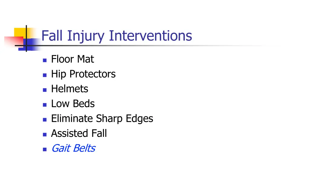 fall injury interventions