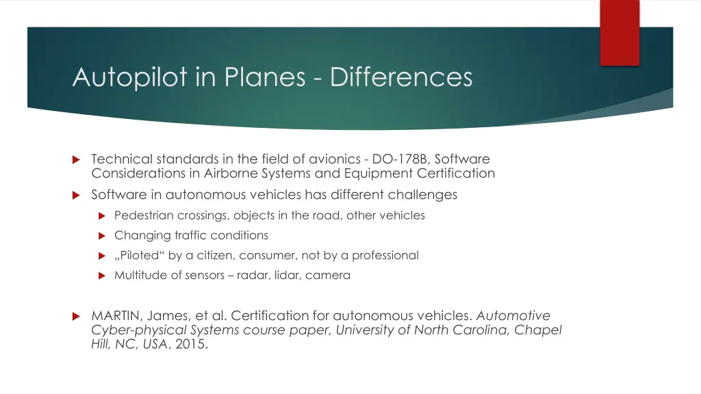 autopilot in planes differences
