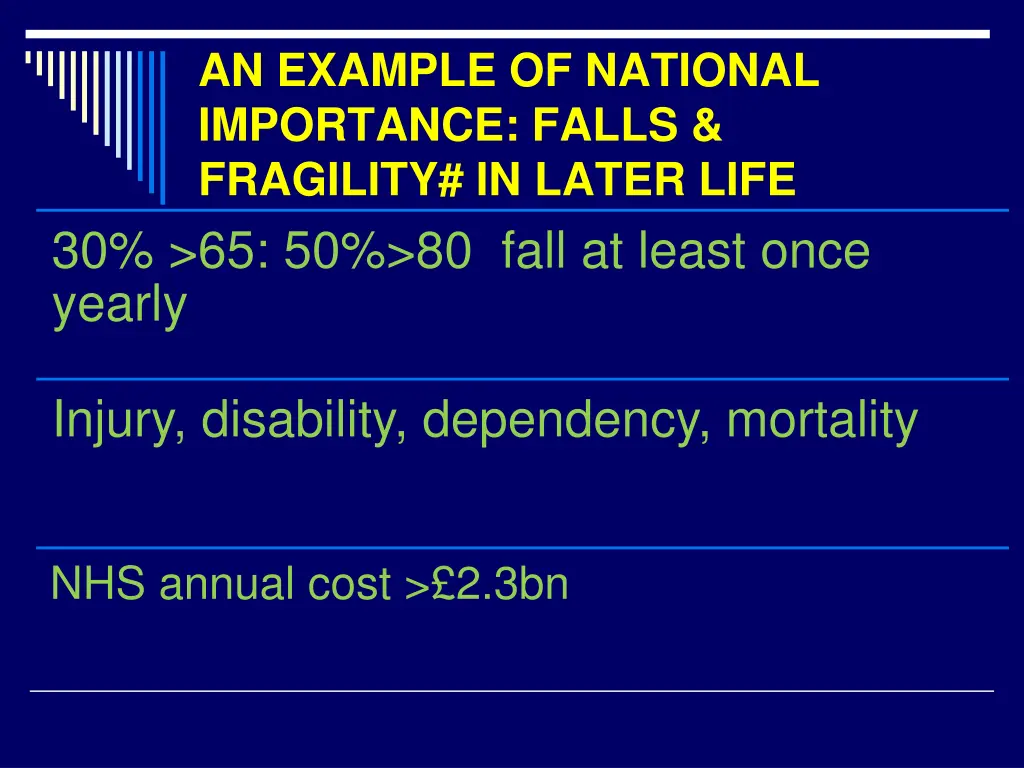 an example of national importance falls fragility