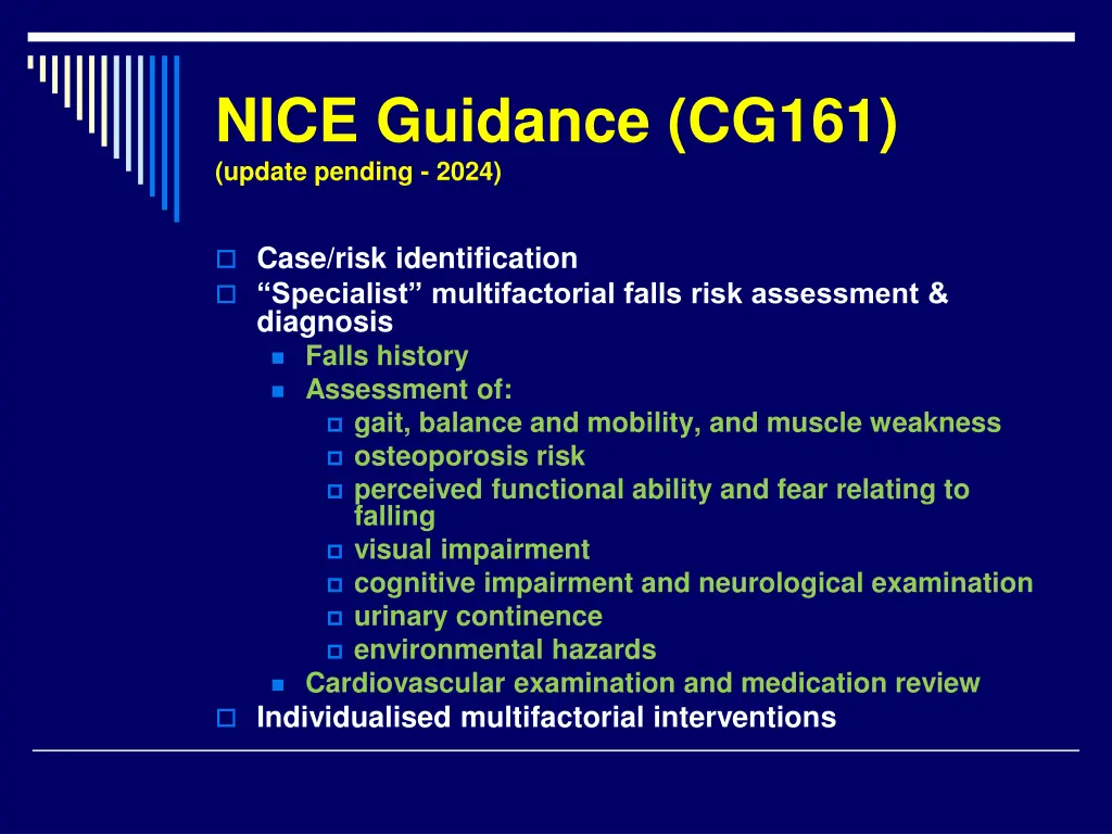 nice guidance cg161 update pending 2024