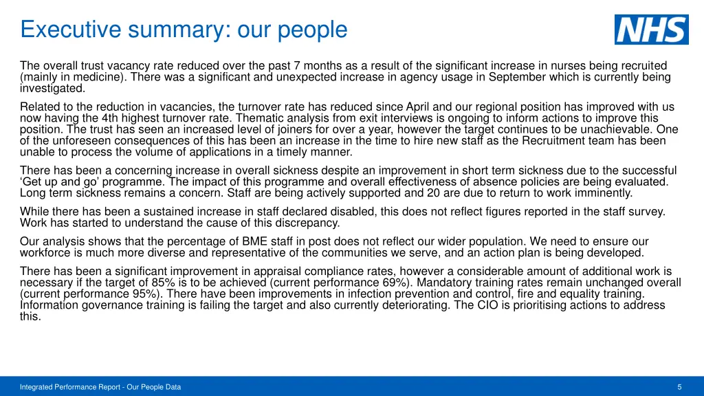 executive summary our people