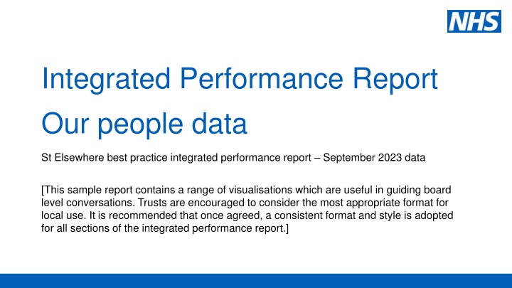 integrated performance report our people data