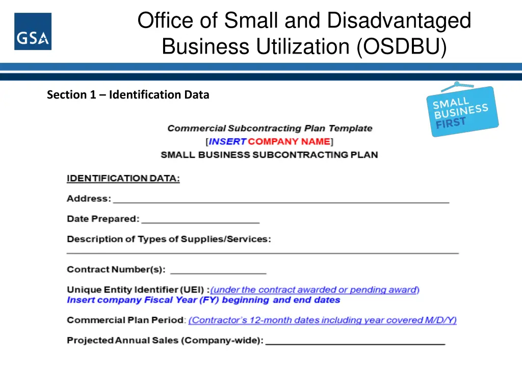 office of small and disadvantaged business 5
