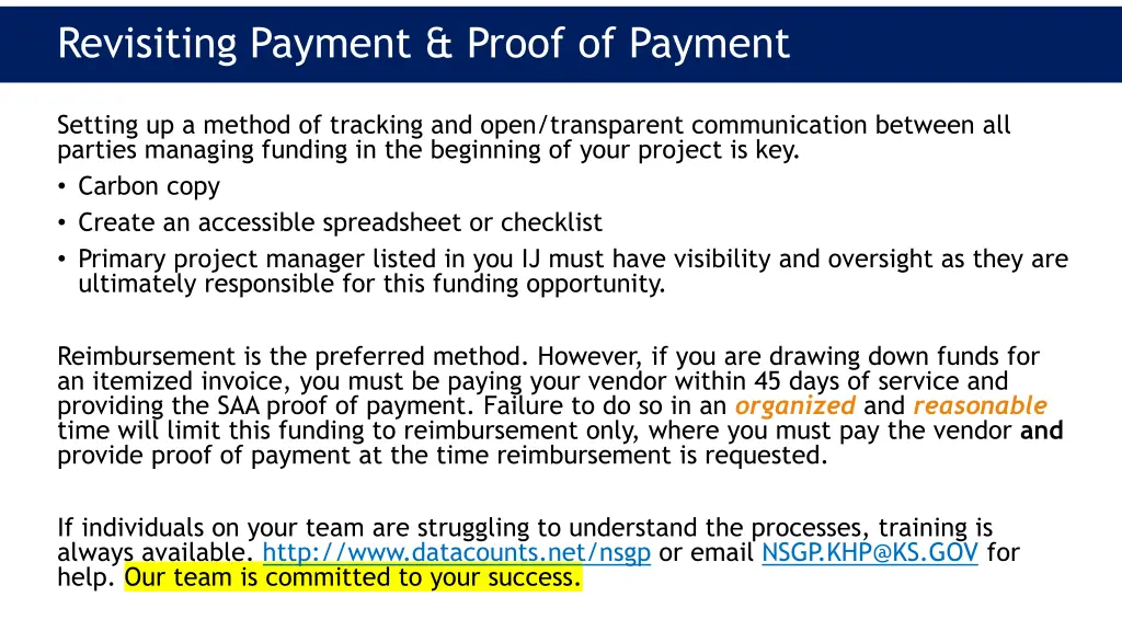 revisiting payment proof of payment