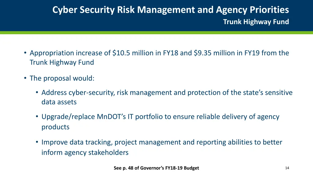 cyber security risk management and agency