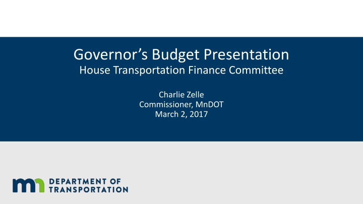 governor s budget presentation house