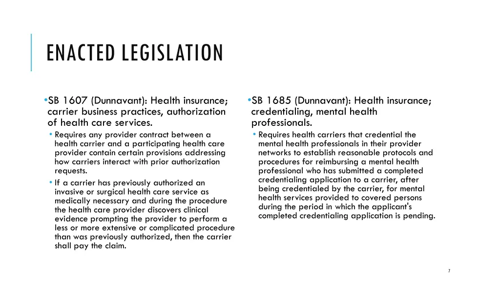 enacted legislation 5