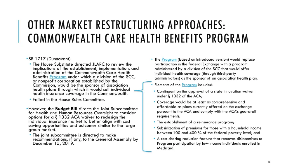 other market restructuring approaches 1