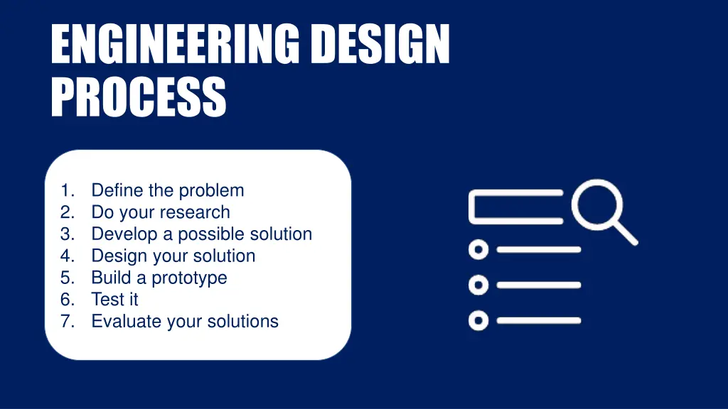 engineering design process