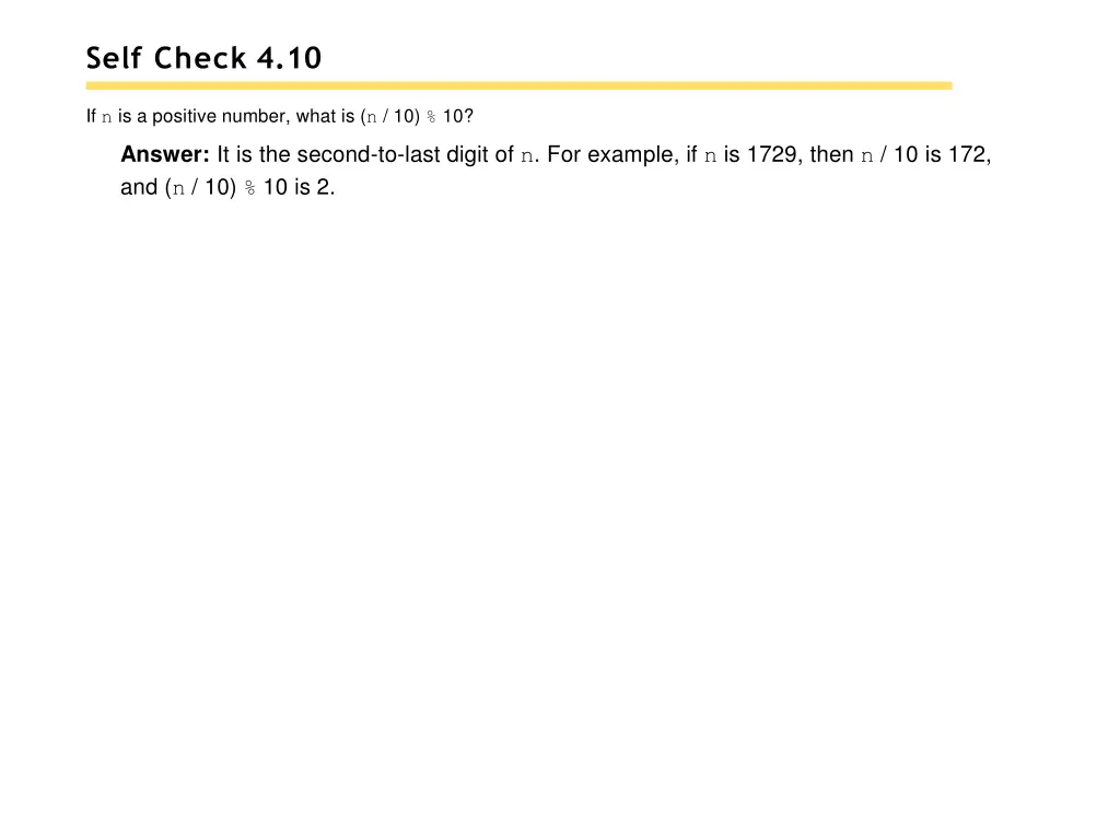 self check 4 10