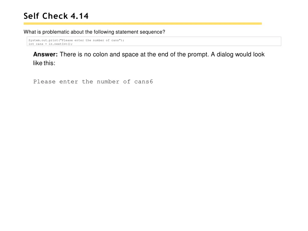 self check 4 14