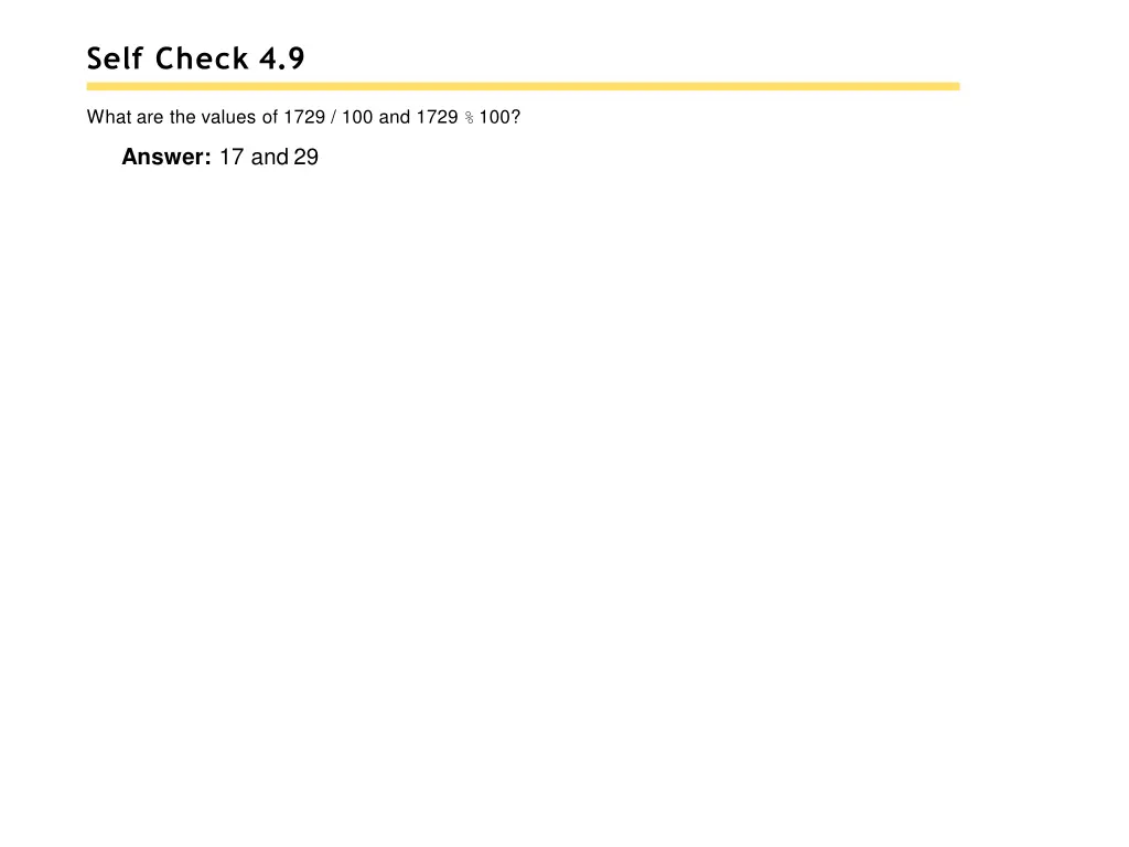 self check 4 9