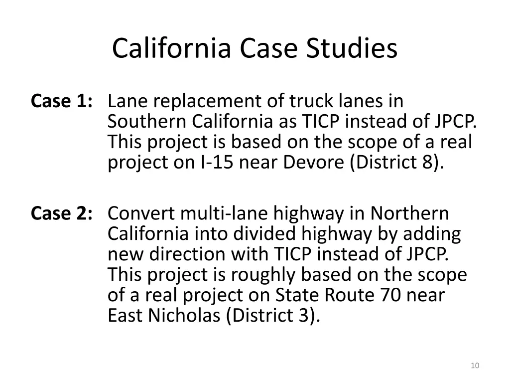 california case studies