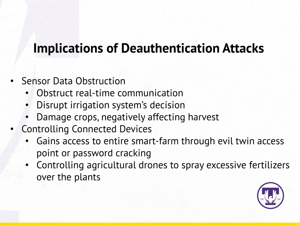 implications of deauthentication attacks