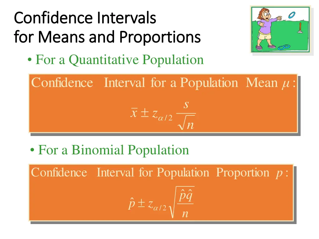 confidence intervals confidence intervals