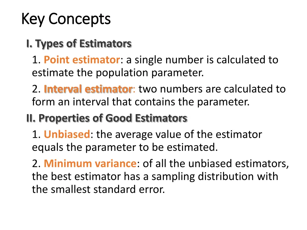 key concepts key concepts