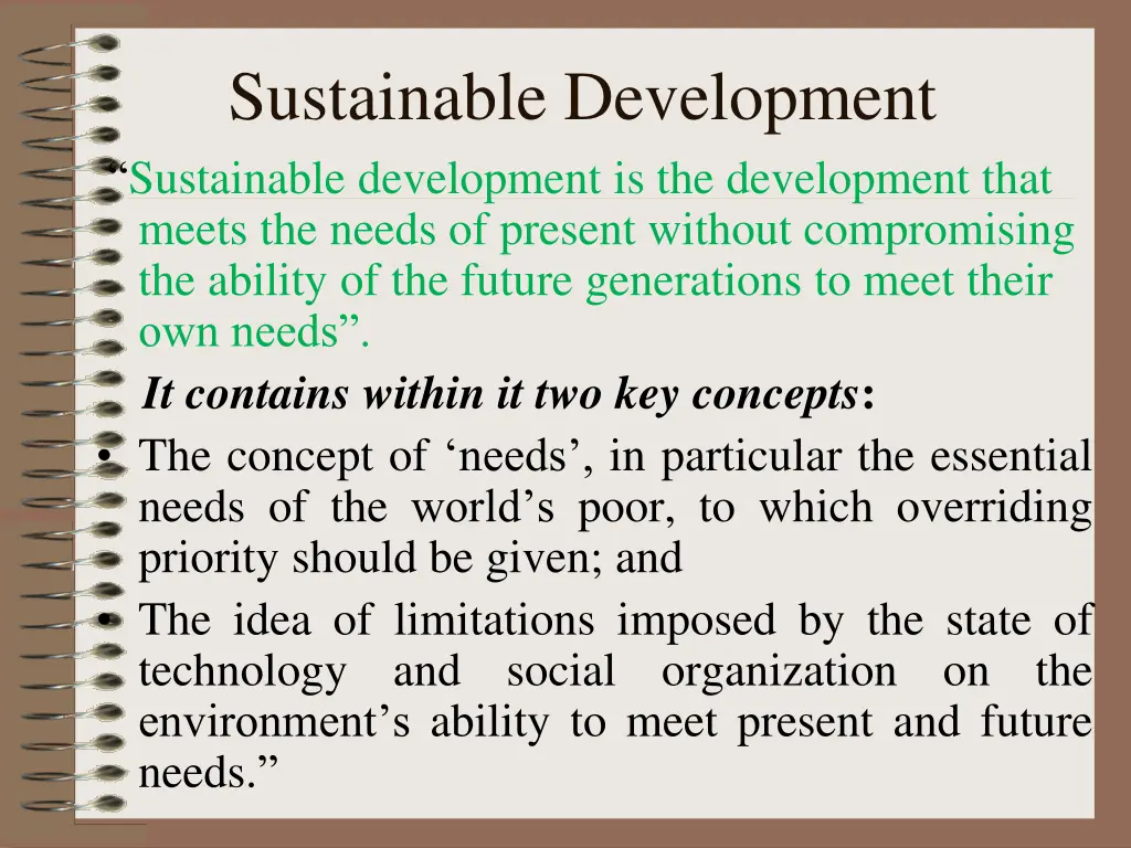 sustainable development sustainable development